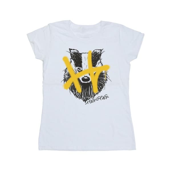 Harry Potter Dam/Häst Hufflepuff Pop Spray - T-shirt i bomull