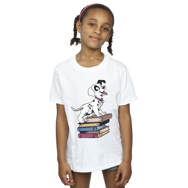 Disney T-shirt i bomull med 101 dalmatinerböcker för flickor