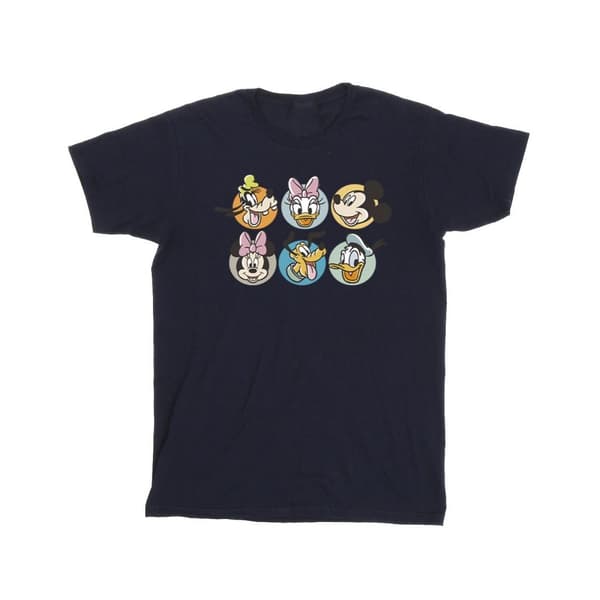 Disney T-shirt med ansikten från Musse Pigg och hans vänner Navy Blue 12-13 Years