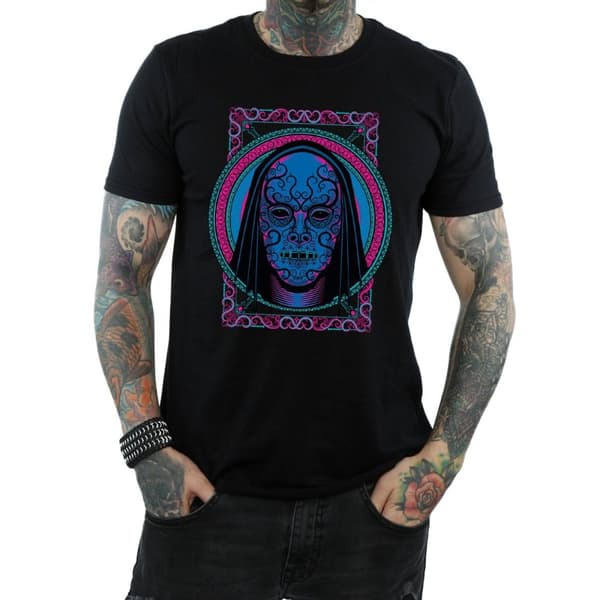 Harry Potter Neon Death Eater Mask T-shirt för herrar