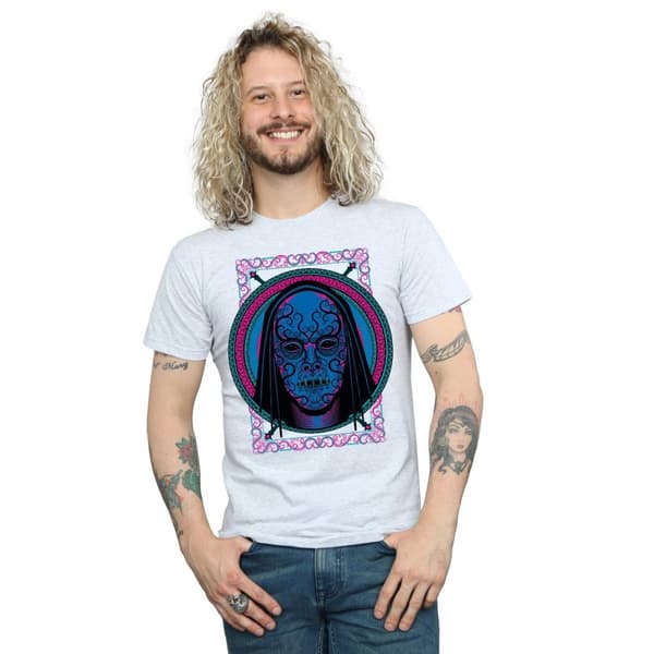 Harry Potter Neon Death Eater Mask T-shirt för herrar