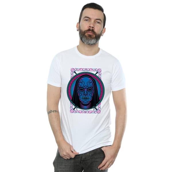 Harry Potter Neon Death Eater Mask T-shirt för herrar