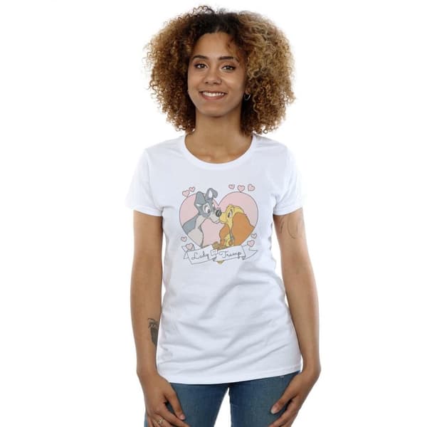 Disney Dam/Lady Lady And The Tramp Love T-shirt i bomull