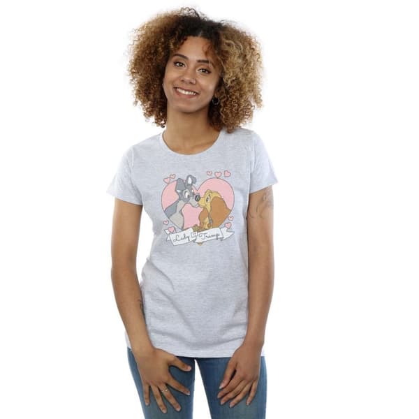 Disney Dam/Lady Lady And The Tramp Love T-shirt i bomull
