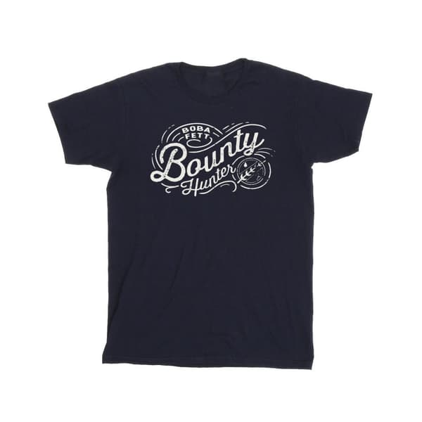 Star Wars Pojkar - The Book Of Boba Fett Bounty Hunter T-shirt Navy Blue 3-4 Years