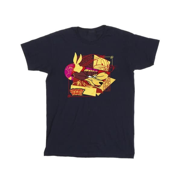 Looney Tunes Boys Wile E Coyote Bugs Rabbit New Year T-Shirt