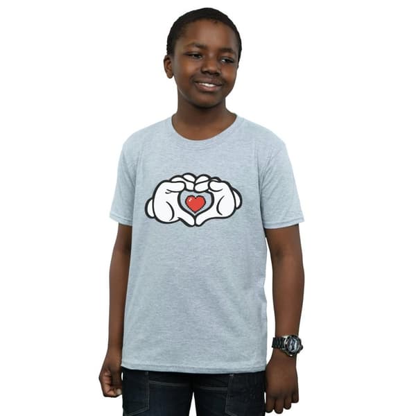 Disney Musse Pigg - T-shirt med hjärta och händer för pojkar