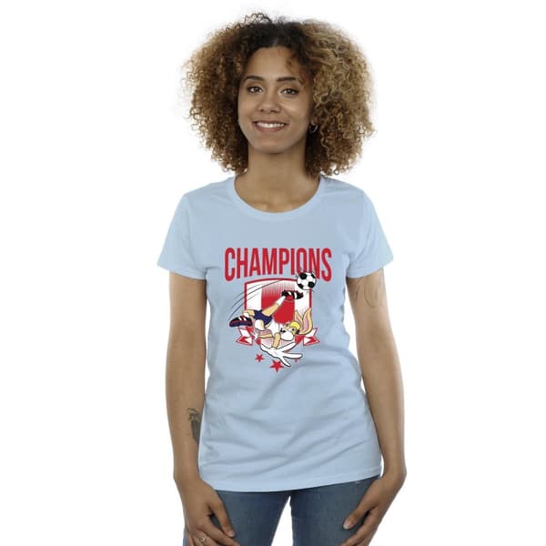 Looney Tunes Lola - T-shirt i bomull med fotbollsmästare - dam/dam