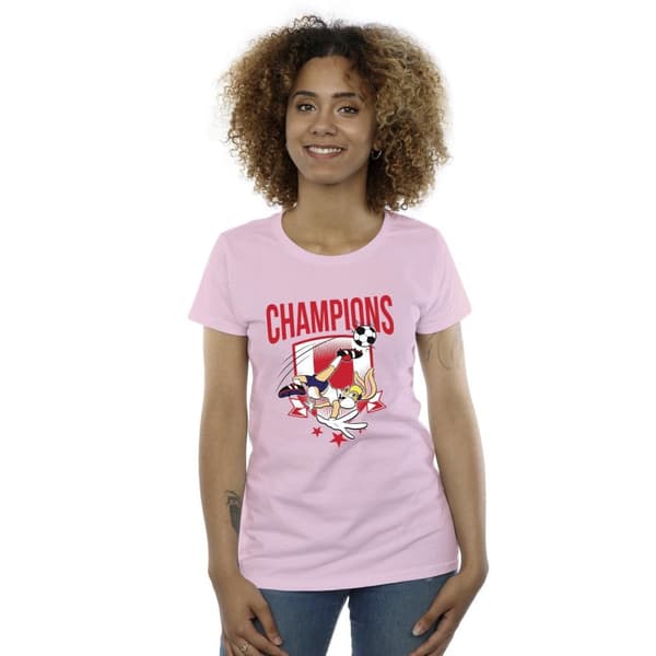 Looney Tunes Lola - T-shirt i bomull med fotbollsmästare - dam/dam