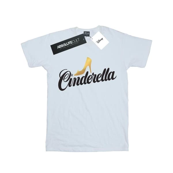 Disney Girls Cinderella Shoe Logo Cotton T-Shirt