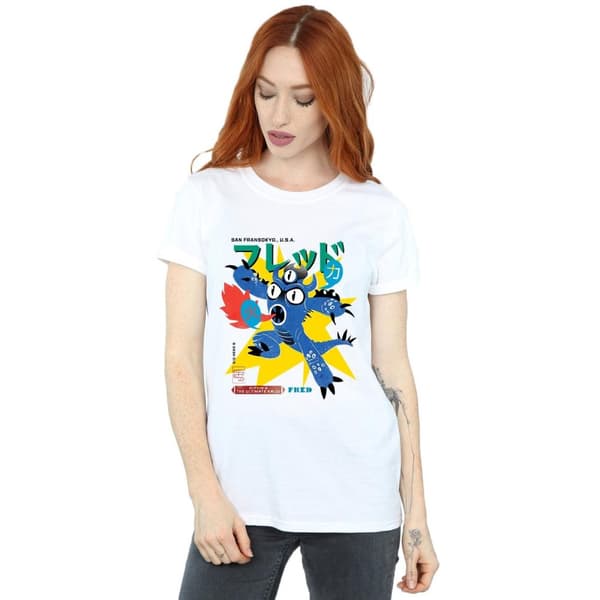 Disney Dam/Tjej Big Hero 6 Fred Ultimate Kaiju Boyfriend T-shirt i bomull