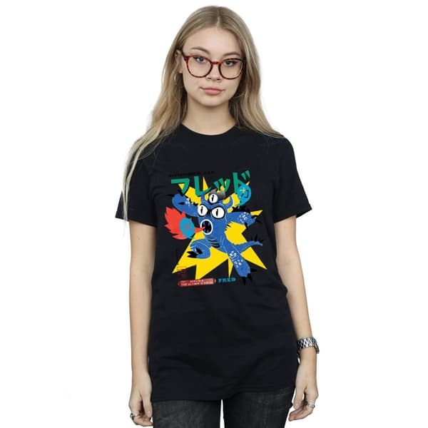 Disney Womens/Ladies Big Hero 6 Fred Ultimate Kaiju Cotton Boyfriend T-Shirt