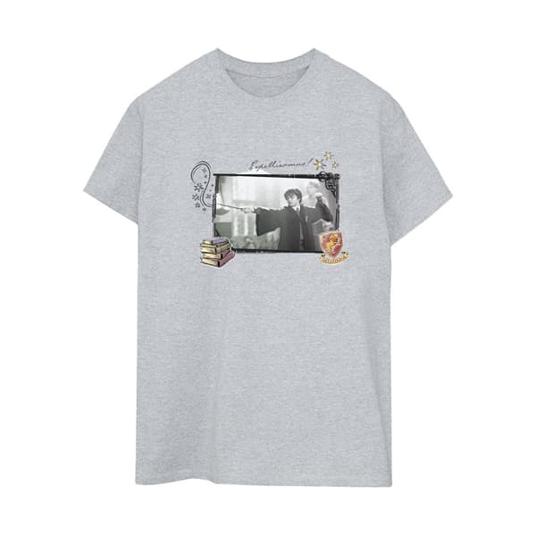Harry Potter Dam/Herr Harry Expelliarmus Boyfriend T-shirt i bomull
