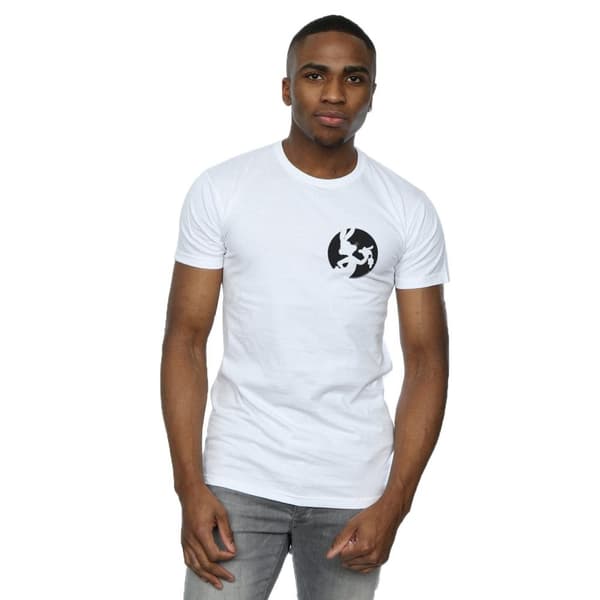 Looney Tunes Mens Bugs Bunny Silhouette Breast Print T-Shirt