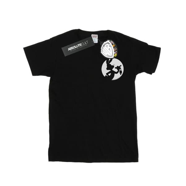 Looney Tunes Mens Bugs Bunny Silhouette Breast Print T-Shirt