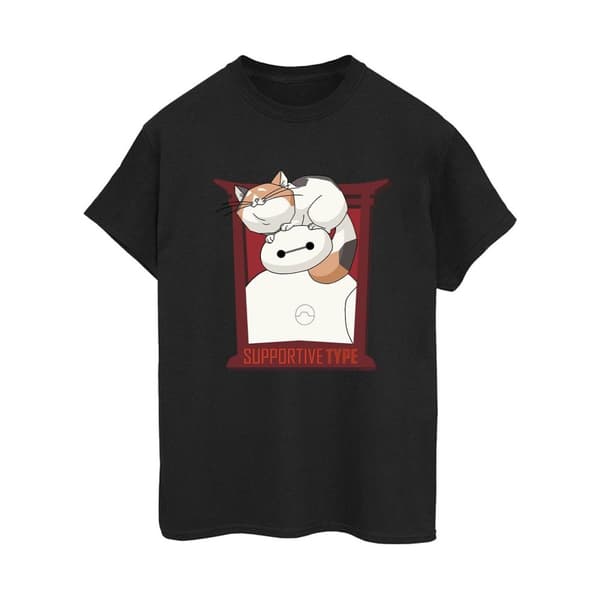 Disney Pojkvänströja i bomull för damer/kvinnor Big Hero 6 Baymax Frame Support