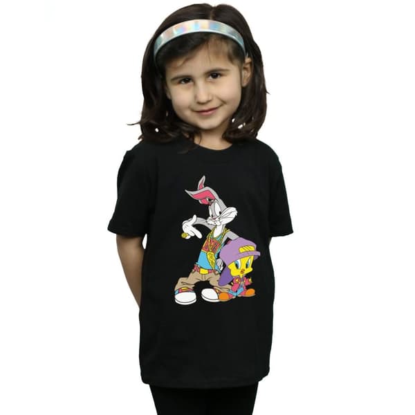 Looney Tunes Girls Bugs And Tweety Hip Hop Cotton T-Shirt