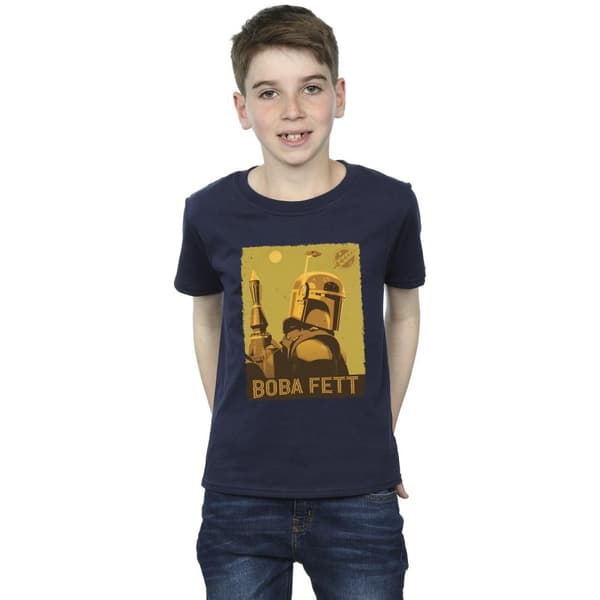 Star Wars Boys The Book Of Boba Fett Planetary Stare T-Shirt