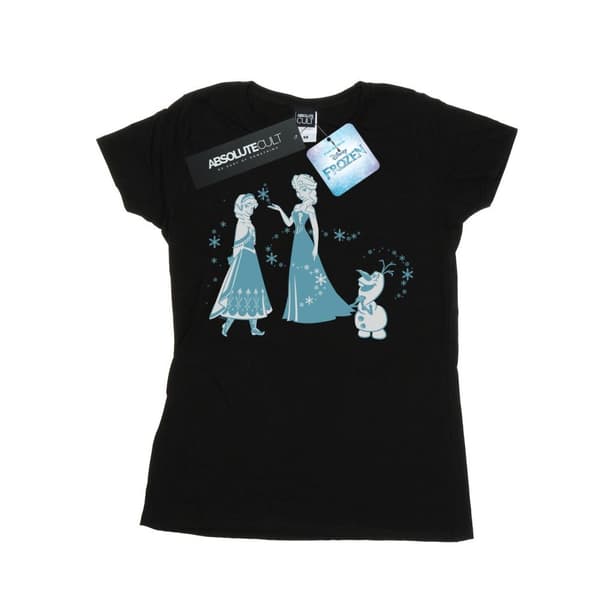 Disney Dam/Tjej Frozen Magic Snöflingor Bomulls-T-shirt