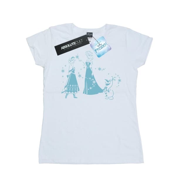 Disney Dam/Tjej Frozen Magic Snöflingor Bomulls-T-shirt