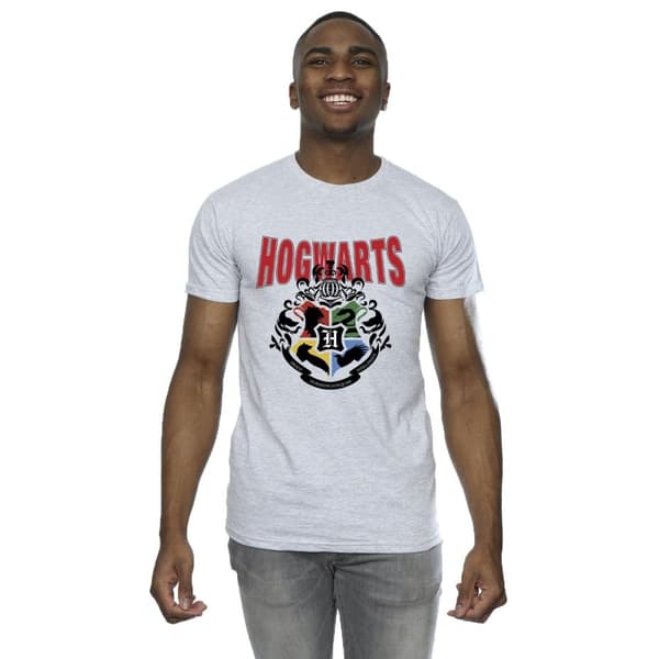 Harry Potter T-shirt med Hogwarts-emblem för herrar