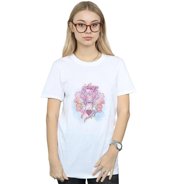 Harry Potter Womens/Ladies Always Doe Cotton Boyfriend T-Shirt