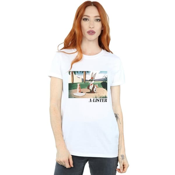 Looney Tunes Womens/Ladies Bugs Bunny A-Lister Cotton Boyfriend T-Shirt