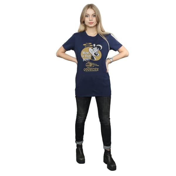 Looney Tunes Womens/Ladies Pepe Le Pew Odorizer Cotton Boyfriend T-Shirt