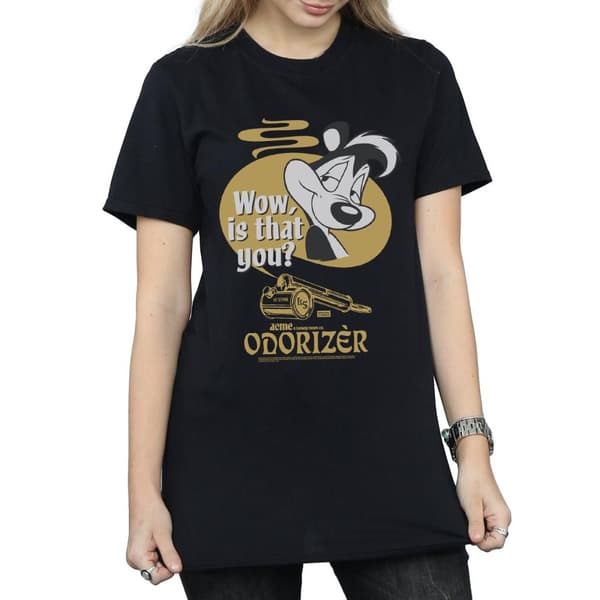 Looney Tunes Womens/Ladies Pepe Le Pew Odorizer Cotton Boyfriend T-Shirt
