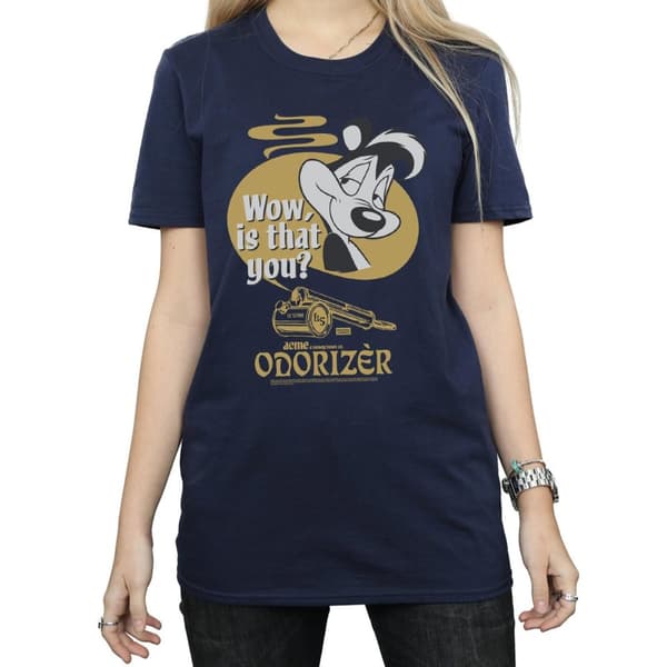 Looney Tunes Womens/Ladies Pepe Le Pew Odorizer Cotton Boyfriend T-Shirt
