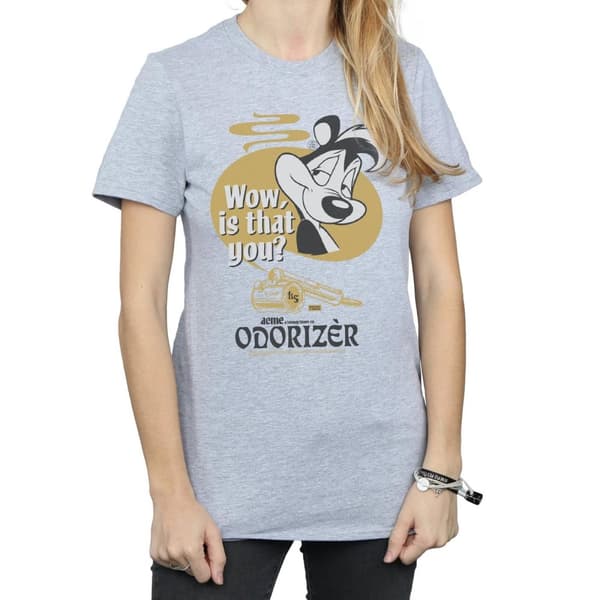 Looney Tunes Womens/Ladies Pepe Le Pew Odorizer Cotton Boyfriend T-Shirt