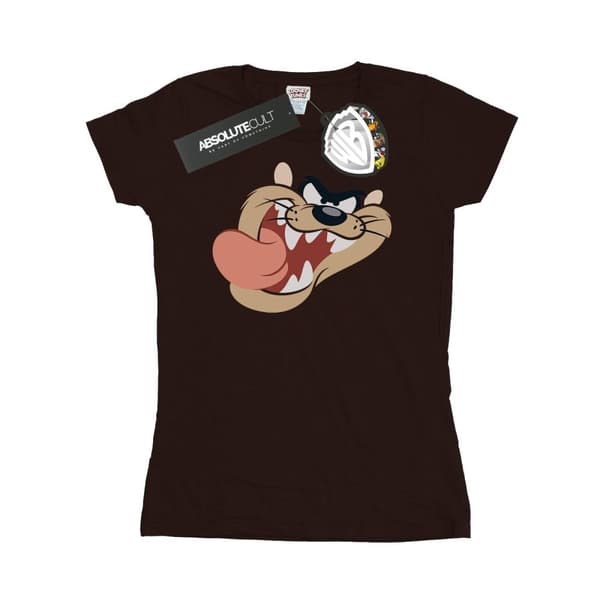 Looney Tunes Dam/Tjej Tasmanian Devil Face - T-shirt i bomull