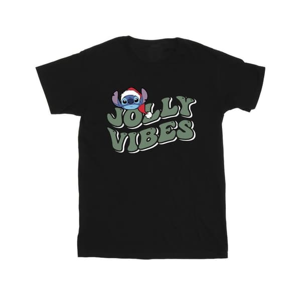 Disney Lilo & Stitch Jolly Chilling Vibes T-shirt i bomull för flickor