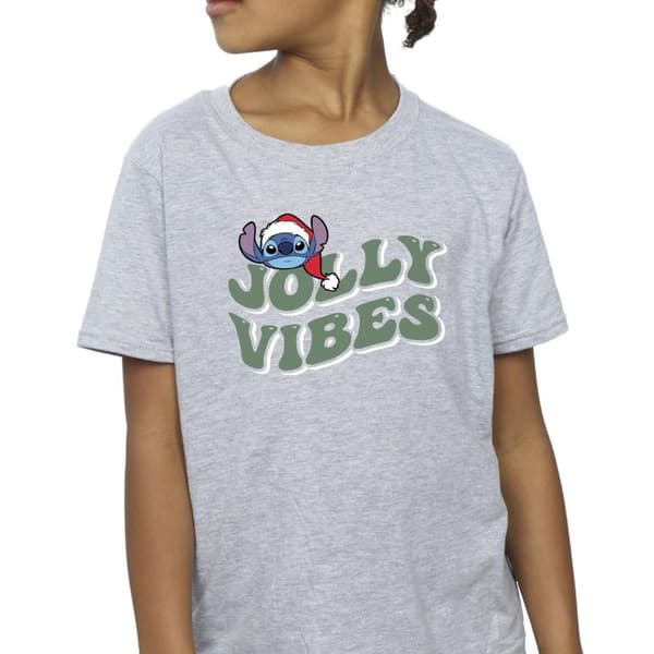Disney Lilo & Stitch Jolly Chilling Vibes T-shirt i bomull för flickor