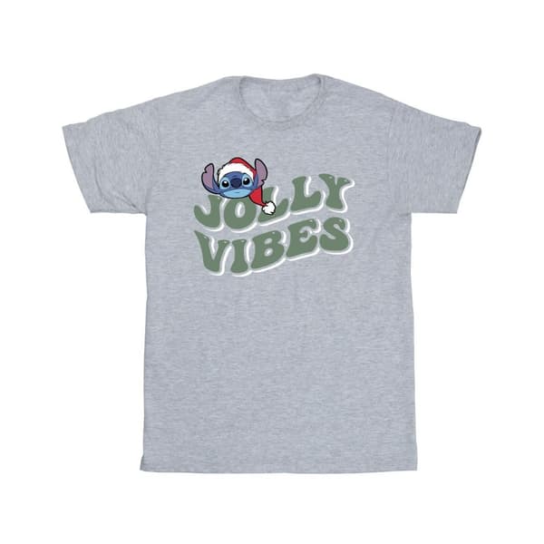 Disney Lilo & Stitch Jolly Chilling Vibes T-shirt i bomull för flickor