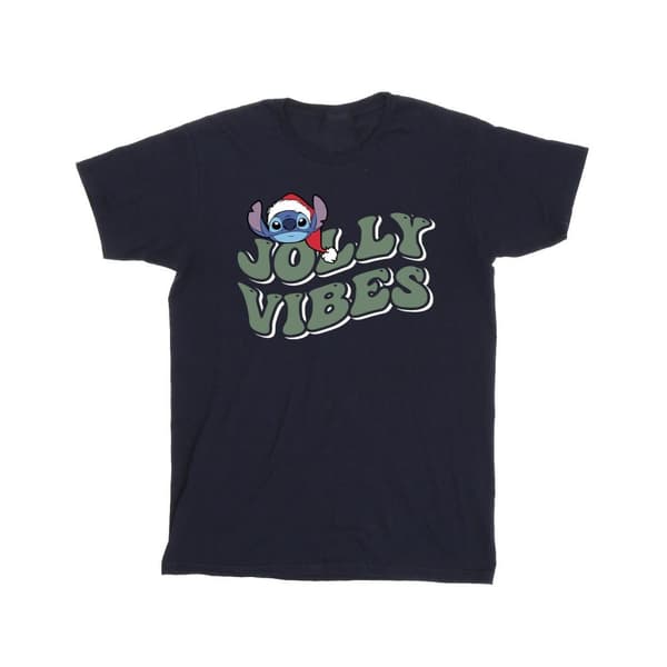 Disney Lilo & Stitch Jolly Chilling Vibes T-shirt i bomull för flickor