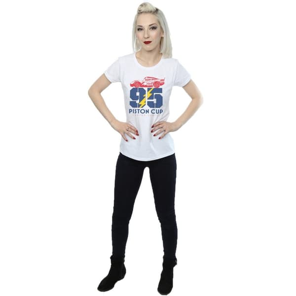 Disney Dam/Tjej Cars Piston Cup 95 - T-shirt i bomull