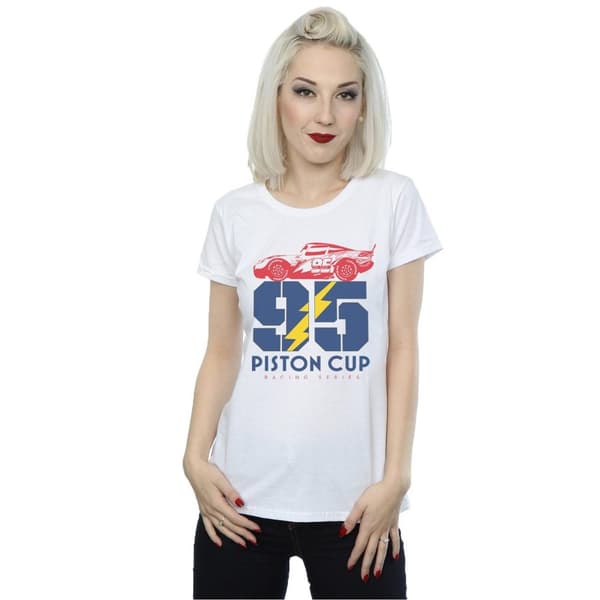 Disney Dam/Tjej Cars Piston Cup 95 - T-shirt i bomull