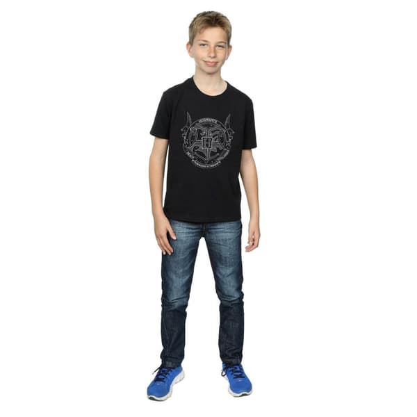 Harry Potter T-shirt med Hogwarts-sigill för pojkar