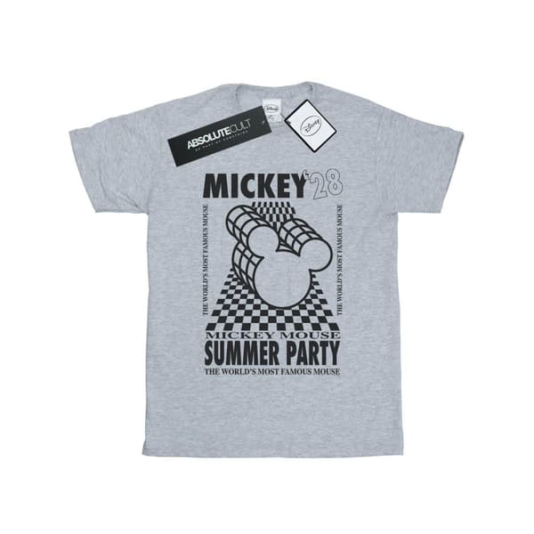Disney Pojkar Musse Pigg Summer Party T-shirt Sports Grey 12-13 Years