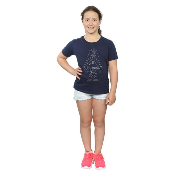 Looney Tunes Girls Bugs Bunny A Wild Hare Cotton T-Shirt
