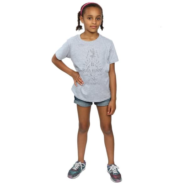 Looney Tunes Girls Bugs Bunny A Wild Hare Cotton T-Shirt