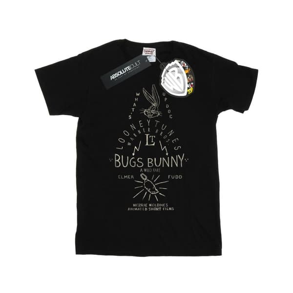 Looney Tunes Girls Bugs Bunny A Wild Hare Cotton T-Shirt