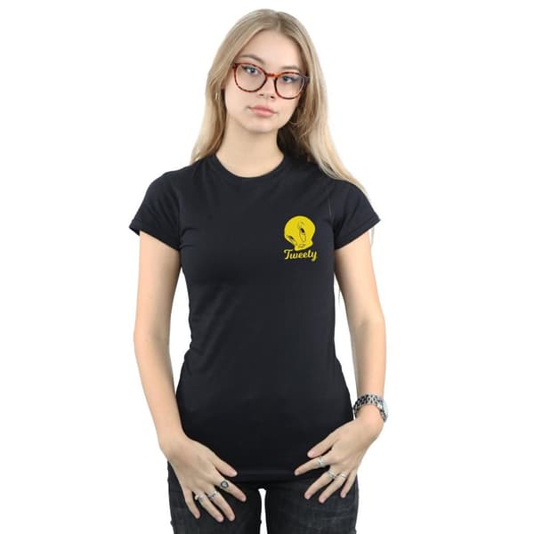 Looney Tunes Womens/Ladies Tweety Pie Head Cotton T-Shirt