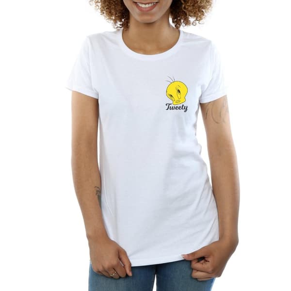 Looney Tunes Womens/Ladies Tweety Pie Head Cotton T-Shirt