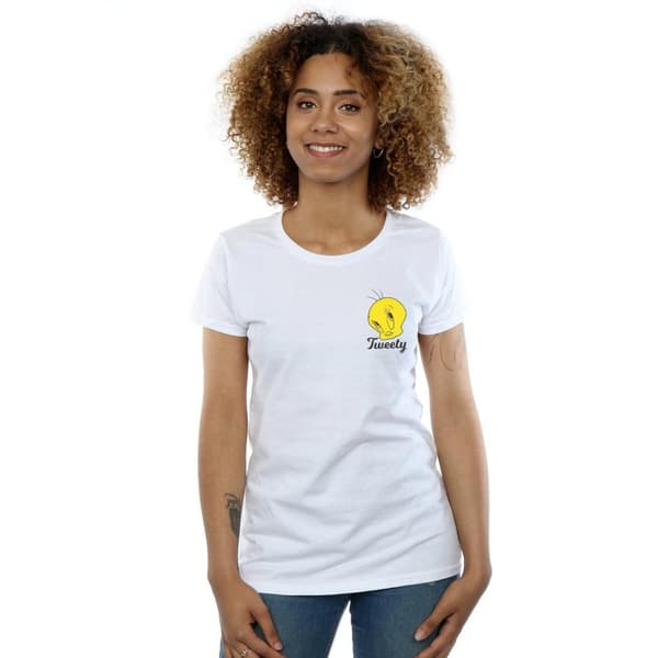 Looney Tunes Womens/Ladies Tweety Pie Head Cotton T-Shirt