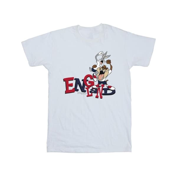 Looney Tunes Girls Bugs & Taz England Cotton T-Shirt
