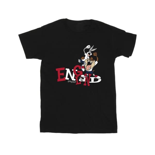 Looney Tunes Girls Bugs & Taz England Cotton T-Shirt