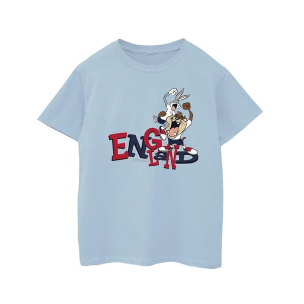 Looney Tunes Girls Bugs & Taz England Cotton T-Shirt