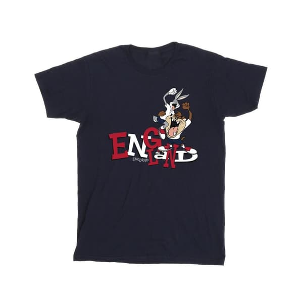 Looney Tunes Girls Bugs & Taz England Cotton T-Shirt